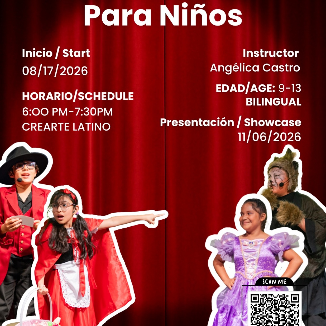 Taller de Teatro Para Niños / Theater Workshop for Children - logo